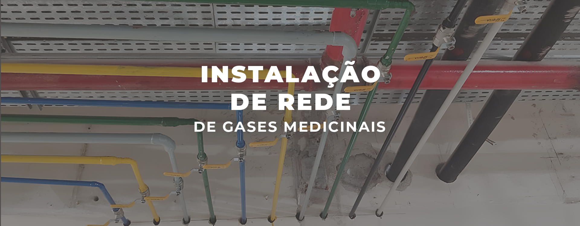 Instalação de redes de gases medicinais